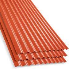 ZINC ACANALADO PREPINTADO TERRACOTA 3.66MT 0.35MM
