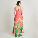 VESTIDO MAXI CORAL TIRANTES