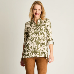 BLUSA ESTAMPADA VISCOSA TWILL VERDE 206640